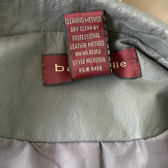 Bagatelle Leather Jacket Gray Size Medium - Picture 8 of 8